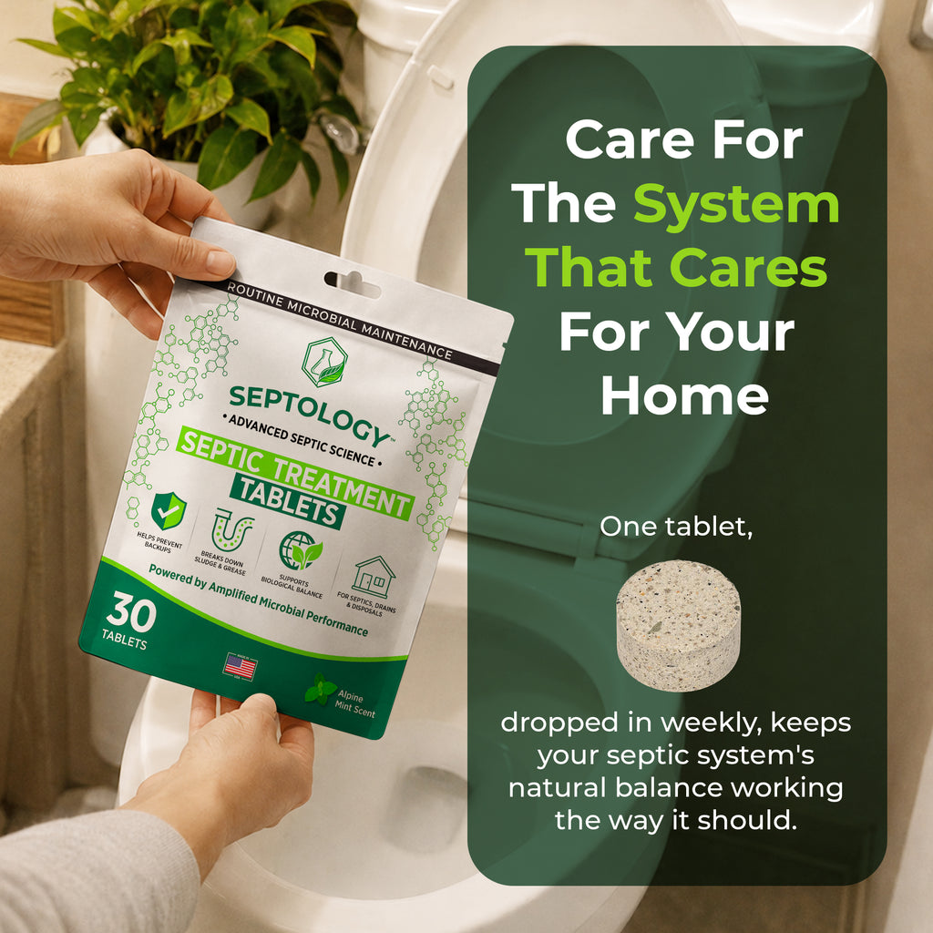 Septology Septic Treatment Tablets - Routine Microbial Maintenance - 30 Count
